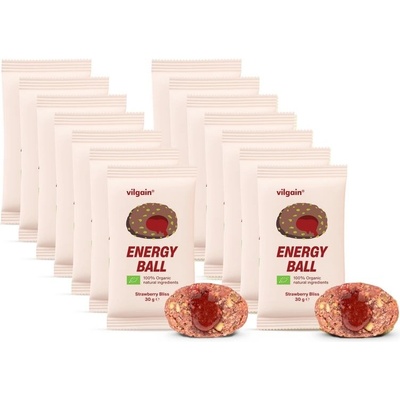 Vilgain Energy Ball BIO jahodový džem 14 x 30 g