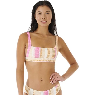 Rip Curl Ripple Effect Crop bikini top - Pink (White)