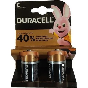 Image 1 of Duracell Алкална батерия duracell c lr-14 /2 бр. в опаковка/ 1.5v (dur-ba-lr14-basic)
