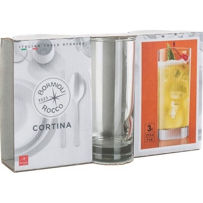 BORMIOLI Sada sklenic CORTINA 3 ks 275 ml – Hledejceny.cz