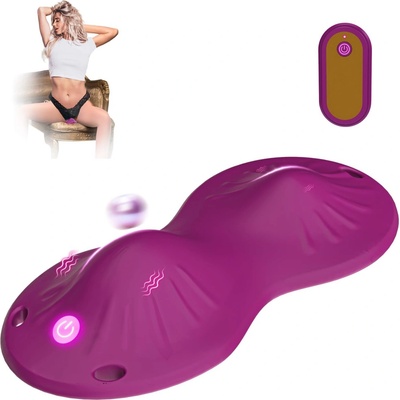 SuperLove Wearable Panty Vibrator with Remote Purple