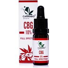 CANNABIOpharm CBG konopný olej 10% FULL SPECTRUM 10 ml