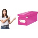 LEITZ Krabice na CD Click & Store, Růžová 60410023