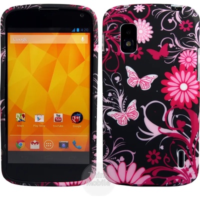 LG Nexus 4 E960 Flora V6 Силиконов Калъф + Протектор