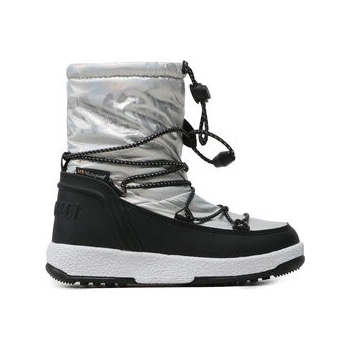 Moon Boot jr girl boot met Silver