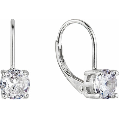 PAVONA Strieborné náušnice detské okrúhle so zirkónmi 11477.1 crystal