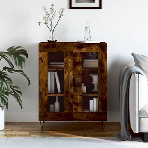 vidaXL Сайдборд, опушен дъб, 69, 5x34x90 см, инженерно дърво (827785)