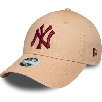 New Era 9FO Metallic Logo MLB New York Yankees Powder Apricot/Metallic Burgundy