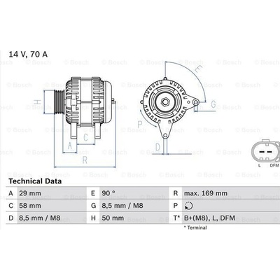 generátor BOSCH 0 986 048 891