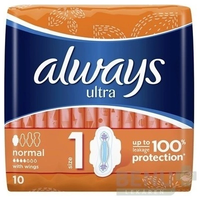 Always Ultra Normal dámske hygienické vložky 10 ks
