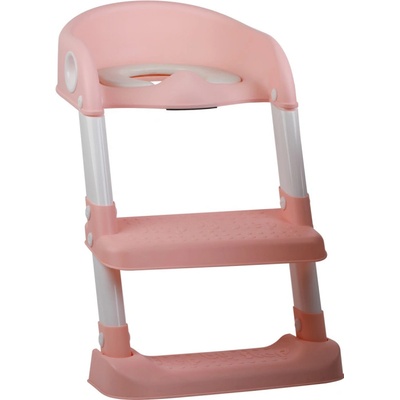 TRYCO Redukce na WC se schůdky Pink