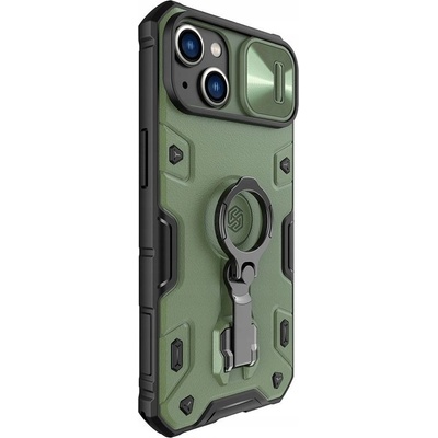 Pouzdro Nillkin CamShield Armor Apple iPhone 13/14 Dark zelené