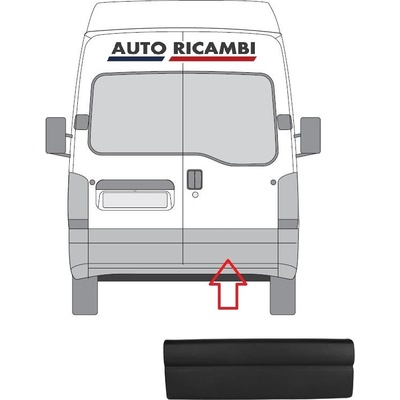 Ochranná lišta Renault Master 1998 – 2010 zadní, pravé dveře 8200653837