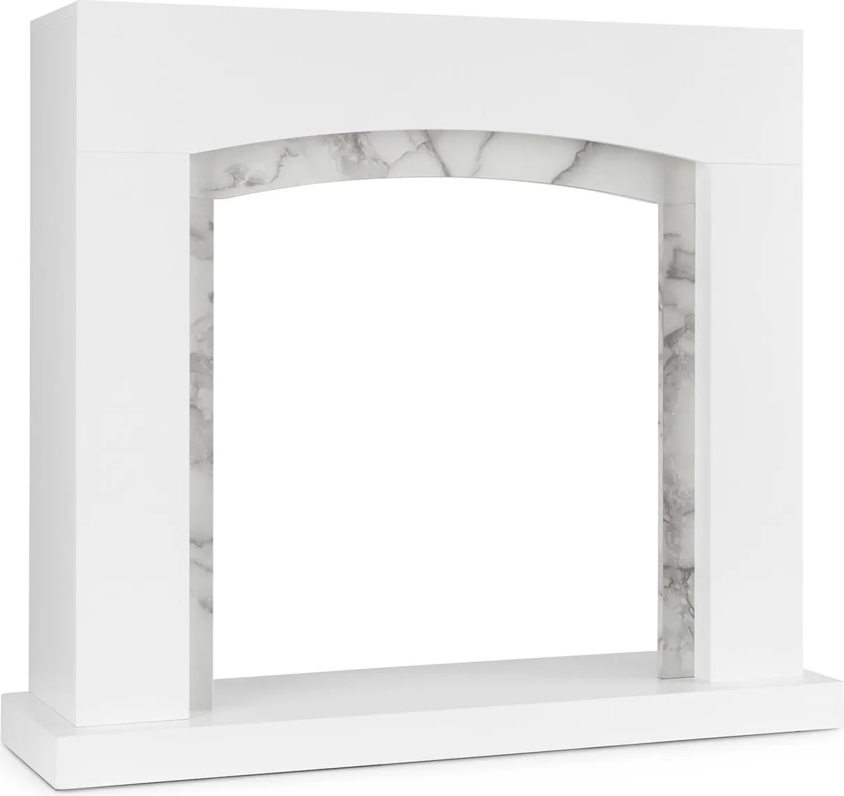 Klarstein Studio Frame II, рамка за камина, MDF, мраморна декорация (FP4-StudioFrameII) (FP4-StudioFrameII)