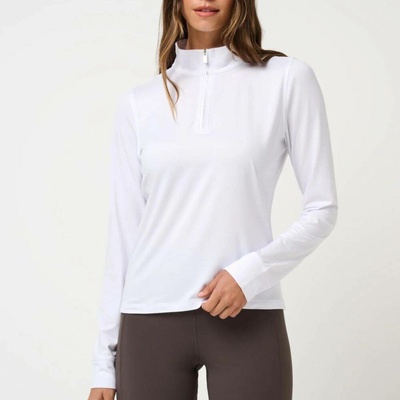 Travis Mathew Skyloft Light Zip LS White