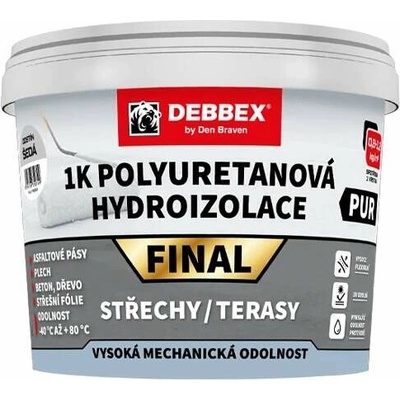 Den Braven 1K Polyuretanová hydroizolace FINAL 4 kg kbelík bílá
