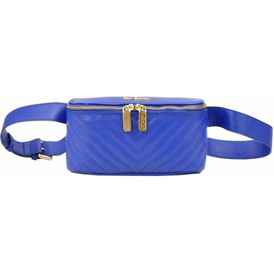 Pierre Cardin Modrá dámska kabelka FRZ 1660 SAVAGE Prírodná koža Crossbody