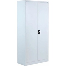 Manutan Expert, Kovová spisová skriňa 185 x 90 x 40 cm, sivá/sivá