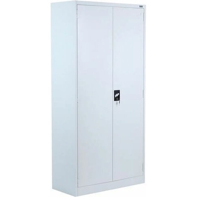 Manutan Expert, Kovová spisová skriňa 185 x 90 x 40 cm, sivá/sivá