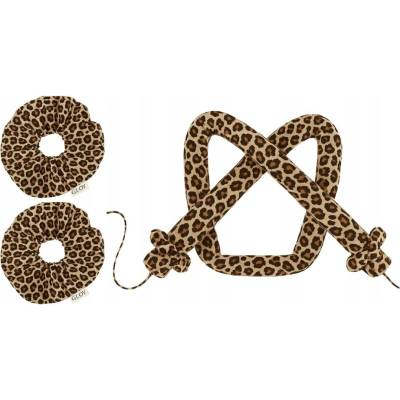 GLOV - COOLCURL, natáčka na vlasy pro chladné vlny SATIN CHEETAH + 2 gumičky