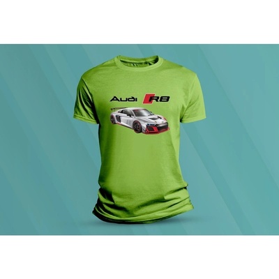 Sandratex dětské bavlněné tričko Audi R8 GT. lime
