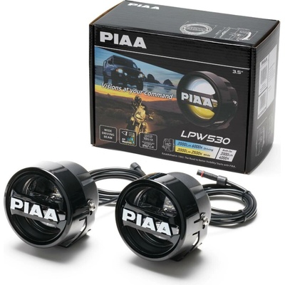 PIAA LPW530 přídavné bílé/žluté (přepínatelné) dálkové kulaté LED světlomety – Hledejceny.cz