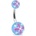 Piercing pupíku 1108 Blue