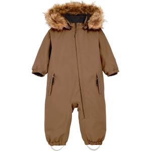 Color Kids Детска грейка Color Kids Baby's Coverall with Fake Fur Overall - Fossil - размер 80 (EU) (702-6050-0112)