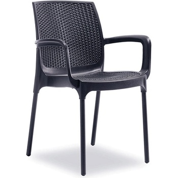 Mira-N Стол novussi с подлакътник sunset rattan АНТРАЦИТ (0142328)