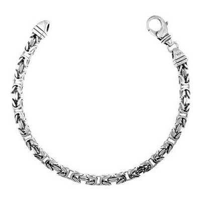 INFINITYSILVER Stříbrný pánský náramek královský BIZANTINA SQUARE 2 138010023