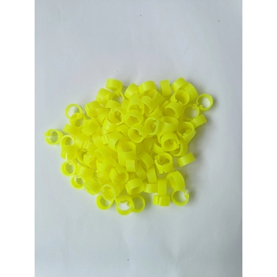 MROWCA Rozlišovací kroužky plastové 8 x 5 mm 100ks ŽLUTÉ