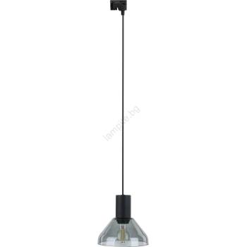 TK Lighting Пендел за релсова система NEO 1xE27/15W/230V черен/опушен черен (TK10680)