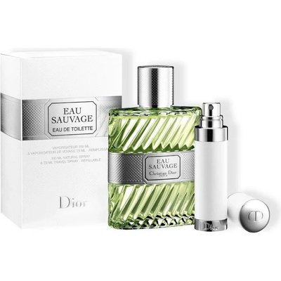 Christian Dior Eau Sauvage EDT 100 ml + EDT 7,5 ml pre mužov darčeková sada