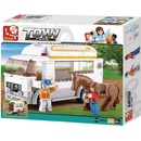 Sluban B0559 Town Vůz pro přepravu koní 170 ks
