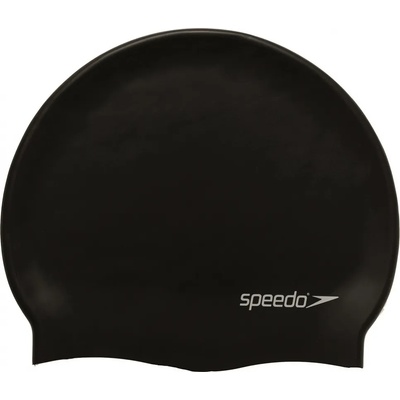 Speedo plain flat silicon cap черно