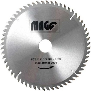 Magg Pilový kotouč 205x2,9x30 60z č.9320560 sš.
