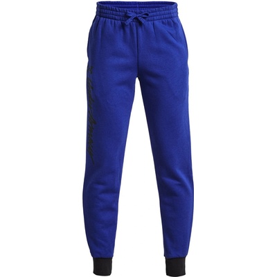 Under Armour Панталони Under Armour UA Rival Fleece Script Jgrs Син Velikost YLG