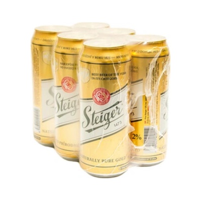 Steiger pivo 12° 6 x 0,5 l (plech)