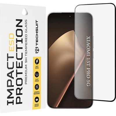 Techsuit Протектор - Дисплей - Xiaomi 15T Pro - Techsuit ESD Glass - Черен