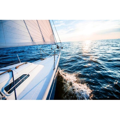 DIMEX ART Флизелинов фототапет плаване по залез слънце 375 x 250 см