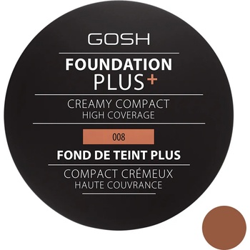 Gosh Foundation Plus Cremy Compact 008 golden 9g компактен крем фон дьо тен 9г