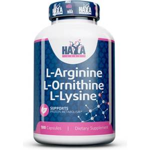 Haya Labs L-аргинин / l-орнитин / l-лизин / 100 капсули