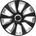 Versaco Тасове за джанти 14'' Versaco Stratos RC Black / Silver