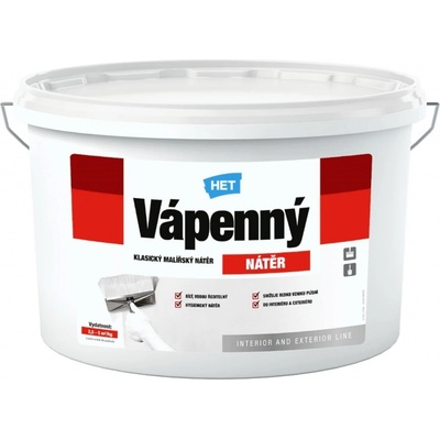 HET Vápenný náter 6kg biela