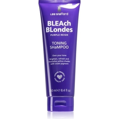 Lee Stafford Bleach Blondes Toning Shampoo šampon pro blond vlasy neutralizující žluté tóny 250 ml