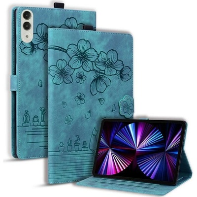 Vsetkonamobil 143940 ART BLOSSOM Zaklápací obal pre Lenovo Idea Tab Pro Gen 2 svetlomodrý