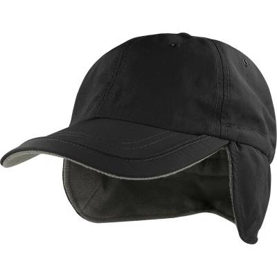 Atlantis Headwear Techno Flap-S s ochranou uší 6 panelová COT33022500299-black Černá