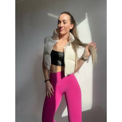 Sim Fashion Sťahujúce legíny s vysokým pásom Remi Cyklamenová