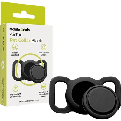 Mobile Origin AirTag Pet Collar černý MO-APC-BLK