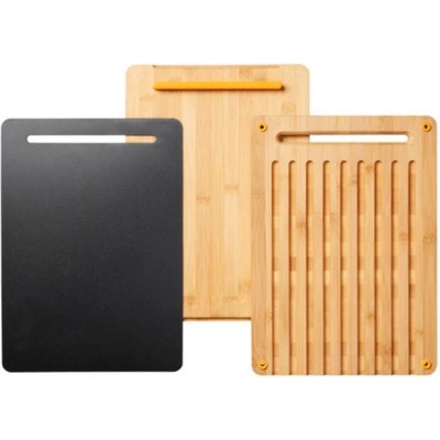 Fiskars Functional Form Sada bambusových dosiek na krájanie 35x25x3,8cm 1057550